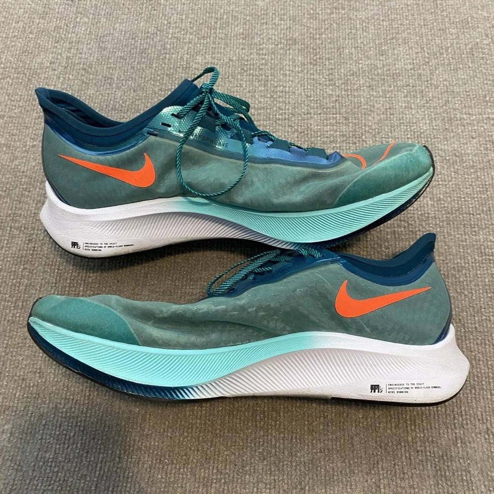 Nike Zoom Fly 3 Shoes Mens Size 14 Green Running Sneakers CD4570-300 Athletic